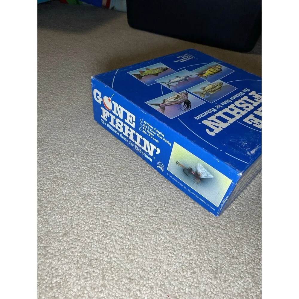Vintage 1987 Gone Fishin' The Ultimate Game For Fishermen Complete Set